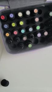 42-Slot Essential Oil Carrying Case 33 Bottle Slots + 9 Elastic Holders Portable Storage Organizer Bag Purple