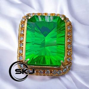 CINCIN BATU GREEN MOLDAVITE UKURAN JUMBO