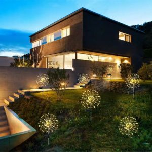 120 LED ไฟโซล่าเซล ไฟประดับ ไฟกระพริบ ไฟตกแต่งต้นไม้ ปลอมดอกไม้ปลอมสำหรับไฟปีใหม่ ตกแต่งสวนโรงเรือน