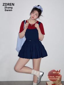 ZHANGDAREN | Bộ Đồ Nữ Dành Cho Người Mập Áo Thun Không Tay Quần Short
