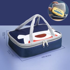 YOULUNMEI | Túi Ăn Trưa Lớn Chống Thấm Dầu Và Nước Có Tính Chất Cách Nhiệt