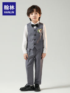 Boys Suit Two Pieces Spring & Fall New Arrival Flower Girl Wedding Dress Kids Host Handsome Suit Boy Costume