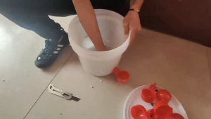 40pcs  of plastic bird and chickens water dispenser tools quail and pigeon water dispensers drinking bowls for poultry farms Chickens Water Cups