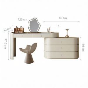 Natural Stone Luxury Vanity Corner Storage Unit