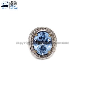 Natural Batu Permata Blue Topaz Cutting SBT07