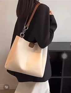 Women Bag Casual Plain Large Capacity Commuter Womens Shoulder Bags Textured Shoulder Handbag