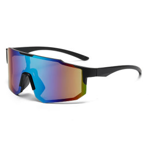 JN IMPRESSION Cycling Glasses Large Frame One-piece Men and Women Outdoor Sports Running Anti-wind and Sand Bicycle Sunglasses Colorful Sunglasses