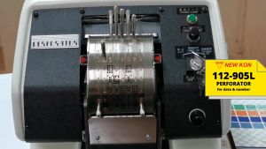 NEW KON Electric Perforator 112-905 - 1 line Date or Number - 10 Digits (UNIVERSAL ELECTRICAL TYPE) Mesin Perferator Kertas
