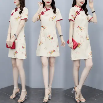 Shop Chinese Style Cheongsam Plussize online Sep 2024 Lazada .my