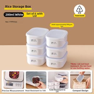 MEIDI | Rice Storage Box Rough Rice Cereals Food Grade Sealed Lunch Box Refrigerator Freshness Microwave Safe