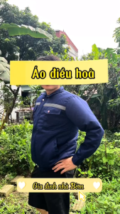 Áo Điều Hòa Cotton Gió GIFV - Quạt Áo Điều Hòa 12V Công Suất Siêu Mát Pin 50000 mah Dùng 12-18h