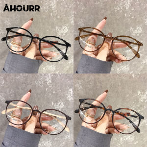 กรองแสงสีฟ้า แว่นสายตา TR90 กรอบกลม สไตล์เกาหลี ผู้ชายและผู้หญิง