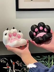 Cute Cat Paw 3D Printed Phone Stand Desktop Stress Relief Phone Holder For All Smartphones Tablet Stable Anti Slip Desk Decor