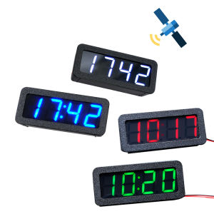 GPS/Beidou satellite timing Car clock Automatic Synchronization Time Display LED Electronic Digital clock 12/24 Hours USB 5V 12V