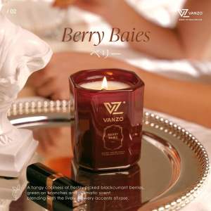🇸🇬SG SELLER🇸🇬 Vanzo Natural Scented Candles for Home Fragrance (Classic Blossom/English Pear/Berry Baies)
