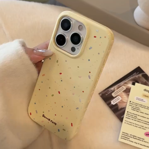 12 13 14 15 16 17 Pro Max เคสสีเหลืองนุ่มสำหรับ iPhone เคสป้องกันการตกสำหรับ iPhone 17