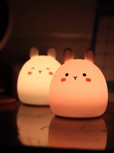 Lampu Tidur Sentuh Cute Rabbit LED RGB Smart Touch Night Lights M22