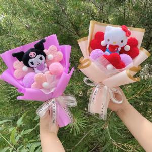 Sanrio | Genuine Sanrio Characters Handmade Artificial Flowers Bouquet Ever‑lasting Bouquets Gift For Birthday Valentine Graduation