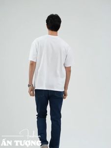 Áo thun CỔ TRÒN nam nữ kiểu trơn tay ngắn vải Cotton dày co dãn 4 chiều không ra Màu