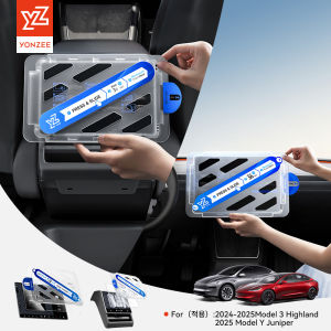 YZ Tempered Glass Film Protector For Tesla Model Y Juniper  Model 3 Highland 2024 2025 Rear Row Center Control Screen Protective