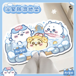 Cute Cartoon Entrance Mat Bathroom Absorbent Silicon Dendroid Anti-Slip Pad New Model for Hot Spring Bath Room