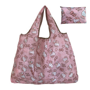 Large Capacity Foldable Supermarket Shopping Bag Portable Travel Eco-friendly Bag Lightweight Waterproof Grocery Bag Handbag Buggy Bag