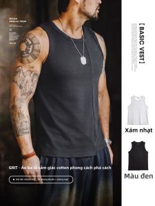 MADEN | Áo Mè American Retro Thoáng Khí Không Tay Chống Khuẩn Cho Nam