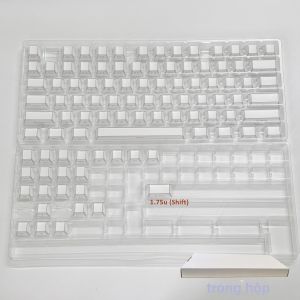 Bộ 97 Phím Shadow PBT Edge Backlit & Side-lit White Keycap Set Cherry Profile Dành Cho Bàn Phím Chơi Game Cơ Học 60% 75% MX