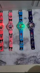 Ahoky - Jam Tangan Anak DIGITAL LED MUSIK KUROMI Sanrio