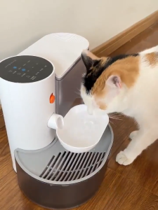 Pet Gravity Wireless Automatic Water ChangeWater Dispenser Dump Type Cat Water Dispenser Flow Water Battery Life Automatic Water FeederDog Water Dispenso