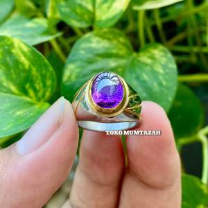 CINCIN BATU KECUBUNG UNGU ASLI SUPER KEREEN