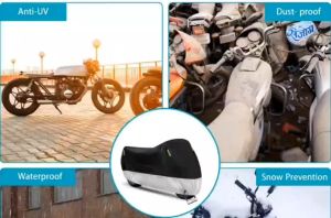 Waterproof Motorcycle Cover All Season Dustproof UV Protective Outdoor Indoor Scooter 190T Wear-resistant Fabric Motorbike Cover