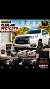 1st Gear Headlight Restorer 50ml with free Microfiber - restore your lights Drive with Confidence