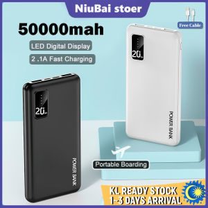 22.5W Power Bank Original 50000mah Dual Usb Fast Charging Powerbank Slim LED light Display Powerbanks