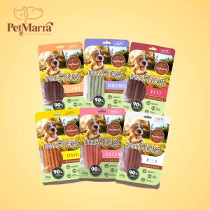 PetMarra Treat Sticks Dog Treats Milk Flavor 100g dogs puppies snack pet foods pets snacks all stages