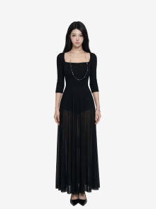qiaocong | Slimming Spring New Style French Elegant Midi Dress