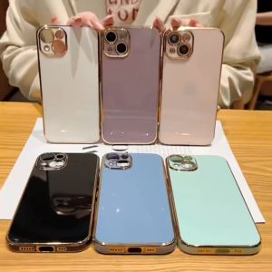 Promo Case NEW Oppo A58 4G Plating Softcase Square Frame Free Tali Strap