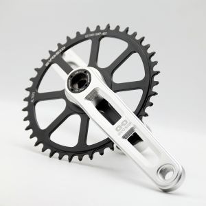 Evosid | EVOSID Ultralight Road Bike Crank Single Chainring Gravel Bike Intregated Crank 160/165/170MM CNC Folding Bicycle Crankset 8-12s