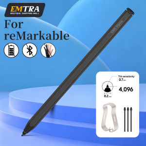 For ReMarkable 2 Pen with 4096 Levels Pressure Tilt Sensing Palm Rejection EMR Stylus with Eraser ReMarkable Tablet Accessories
