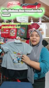 Baju Kaos Setelan Distro Anak Laki Laki Karakter Kartun Mario Balap - Hypelane Kids