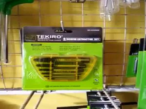 TEKIRO Screw Extractor 6 Pcs Pembuka Baut Set Tap Balik