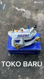 KALIPER 4PISTON MONOBLOK PLUS BREKET MIO SMILE MIO SOUL MIO M3 MIO J XEON FINO BEAT SCOOPY VARIO DLL DISC 220MM