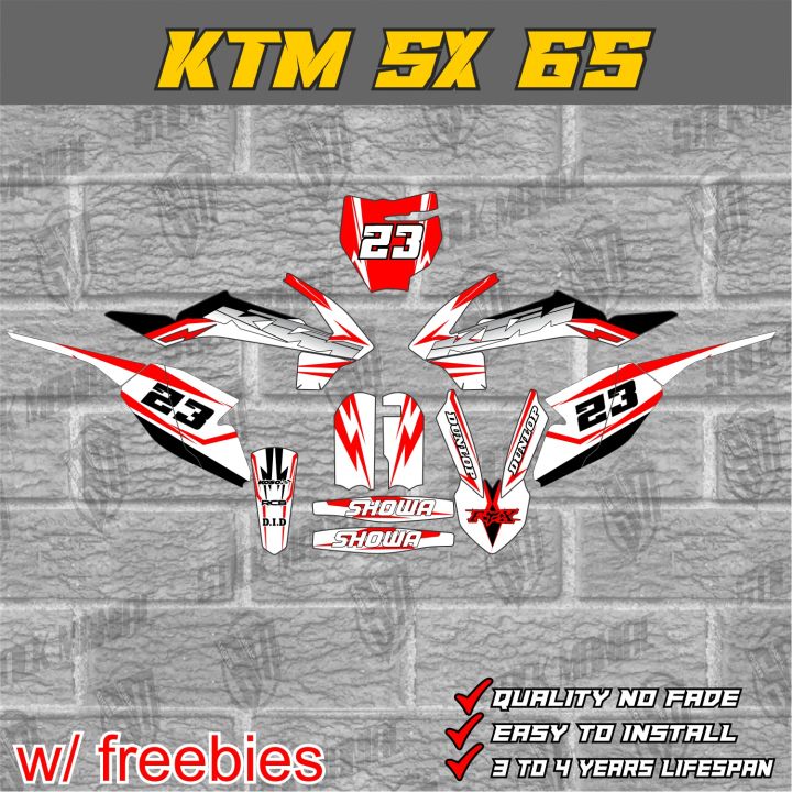 KTM SX 65 decals sticker, laminated | Lazada PH