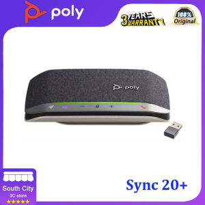 POLY Sync 20+ Smart Conference Speakerphone With BT600 USB-A Wireless Adapter