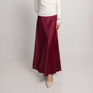 Satin Long Skirt - Rok Satin Panjang - S sampai XXL