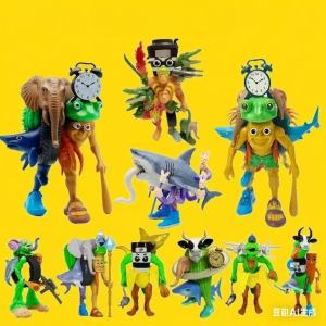 Đồ Chơi Mô Hình Hợp Thể Đùa Vui Quà Tặng Trang Trí Đồ Chơi Động Vật Cá Mập Có Gót Đồ Chơi Mô Hình Không Thể Xếp Chồng Lên Nhau