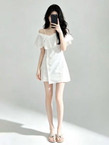 LIRUSHAN | Off-shoulder Design Fashion Dress