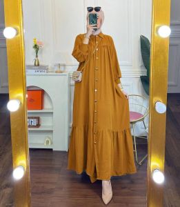 O Fania Dress Fania Gamis Crincel Airflow Gamis Full kncing Gamis Daily