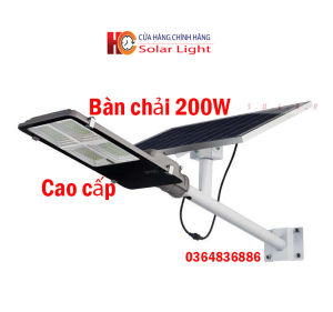 Đèn năng lượng mặt trời bàn chải HC SOLAR LIGHT 200W chính hãng