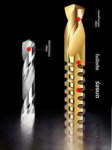 ดอกสว่านเจาะโลหะแบบมีฟัน ดอกสว่านเจาะไม้ ดอกสว่านเจาะรูแบบขยายรู ดอกสว่านเจาะลวดลายแบบดึงขึ้น เครื่องมือช่างสำหรับเจาะรู